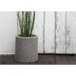 Keter Small cylinder planter műanyag kaspó, ezüst szürke színű