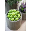 Keter Small cylinder planter műanyag kaspó, ezüst szürke színű
