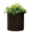Keter Medium cylinder planter műanyag kaspó, whiskey barna