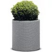 Keter Medium cylinder planter műanyag kaspó, ezüst szürke színű