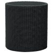 Keter Large cylinder planter műanyag kaspó, antracit színű