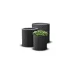 Keter Large cylinder planter műanyag kaspó, antracit színű