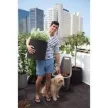 Keter Large cylinder planter műanyag kaspó, antracit színű