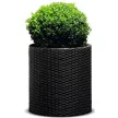 Keter Large cylinder planter műanyag kaspó, whiskey barna