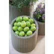 Keter Large cylinder planter műanyag kaspó, ezüst szürke