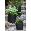 Keter S+M+L Cylinder planters műrattan kaspó szett, antracit színű