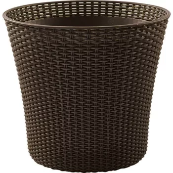   Keter Conic planter műrattan virágláda 56,5L, whiskey barna