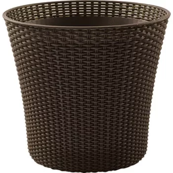  Keter Conic planter műrattan virágláda 56,5L, whiskey barna