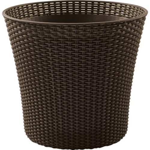 Keter Conic planter műrattan virágláda 56,5L, whiskey barna