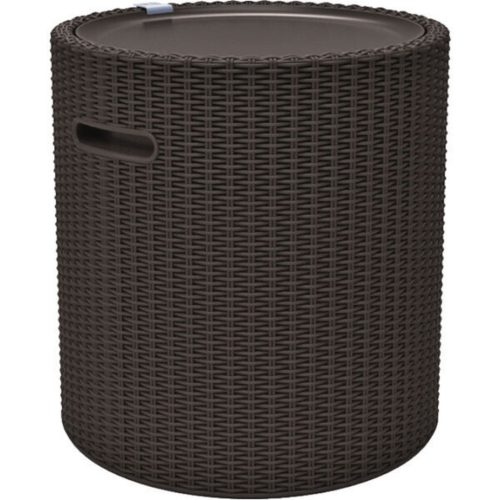 Keter Cool stool műrattan többfunkciós party kiegészítő 39L, whiskey barna