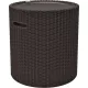 Keter Cool Stool műrattan party hűtőláda 39L, whiskey barna
