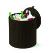 Keter Cool stool műrattan többfunkciós party kiegészítő 39L, whiskey barna