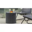 Keter Cool Stool műrattan party hűtőláda 39L, whiskey barna