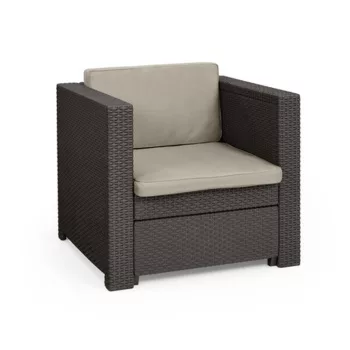   Keter Provence armchair műrattan kerti fotel, barna-szürke-bézs