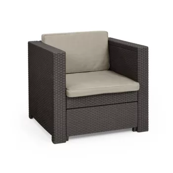   Keter Provence armchair műrattan kerti fotel, barna-szürke-bézs
