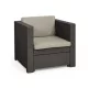 Keter Provence armchair műrattan kerti fotel, barna-szürke-bézs