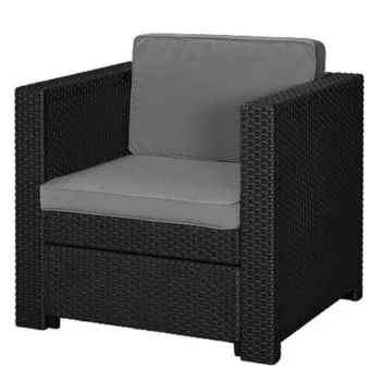   Keter Provence armchair műrattan kerti fotel, grafit-hűvös szürke