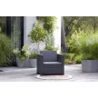 Keter Provence armchair műrattan kerti fotel, grafit-hűvös szürke