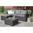 Keter California Chaise kerti sarokbútor asztallal, grafit