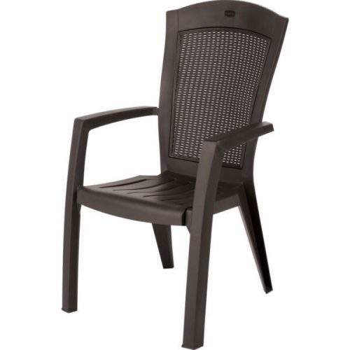 Minnesotta kartámaszos műanyag kerti szék, barna