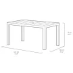 Keter Julie műanyag kerti asztal (zsugorfóliás), cappuccino