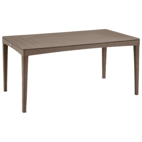 Keter Girona kosárfonott hatású kerti asztal, cappuccino