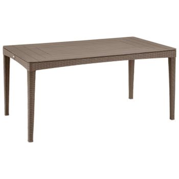   Keter Girona kerti asztal, rattan hatású, cappuccino színű