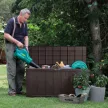 Keter Műanyag kerti tároló SHERWOOD 270 L Sötétbarna színű