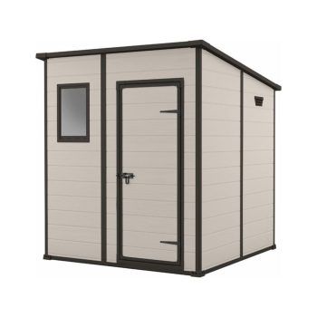   Keter Manor Pent 6x6 műanyag szerszámos ház 183,5 x 185 x 200,5cm bézs színű