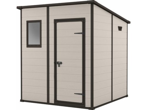 Manor Pent 6x6 műanyag szerszámos ház 183,5 x 185 x 200,5cm bézs színű