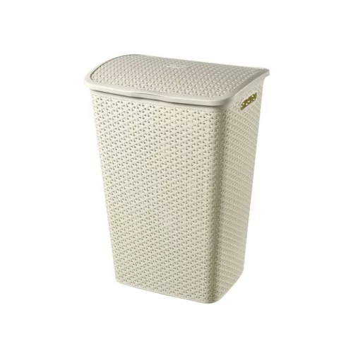 Curver Curver "My Style" Rattan Hatású Szennyestartó 55L Bézs színű