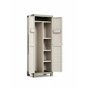   Keter Két részre osztott zárható Excellence Utility műanyag szekrény