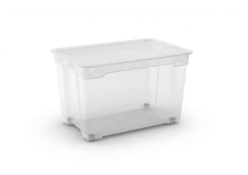 R Box XL műanyag tárolódoboz transzparens 57L 57x38x36cm