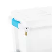 Curver Scuba Box XL kerekes láda transzparens/kék 110L 44,5x73,5x46 cm