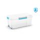 Curver Scuba Box L kerekes láda transzparens/kék/szürke 80L 39,5x78x35 cm