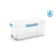 Curver Scuba Box L kerekes láda transzparens/kék/szürke 80L 39,5x78x35 cm