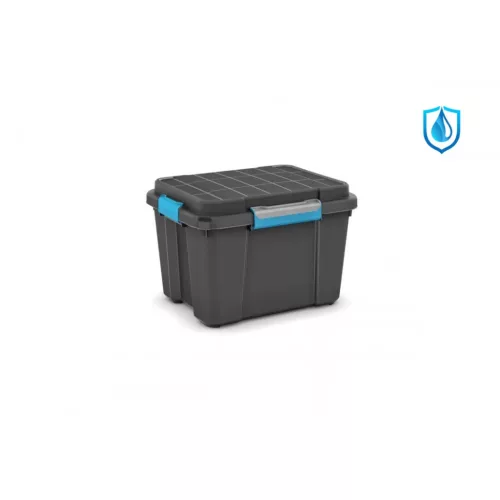 Curver Scuba Box M láda fekete/kék 45L 49,5x39x34 cm