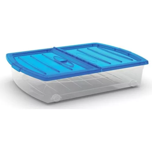 Curver Spinning Box XL ágy alatti tároló türkiz/átlátszó 56L 77x59x18 cm