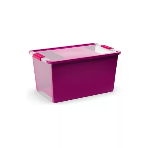 Curver Bi Box L műanyag tárolódoboz Málna 40L