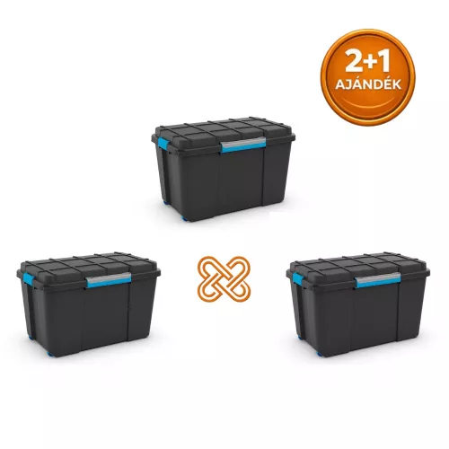 2-t fizet, 3-t vihet Scuba Box XL vízálló kerekes láda 110L AKCIÓS
