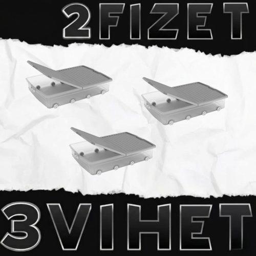 2-t fizet 3-t vihet W Box ágy alatti tárolódoboz 78L AKCIÓS