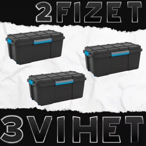 2-t fizet, 3-t vihet Scuba Box L vízálló kerekes láda 80L AKCIÓS