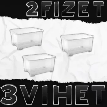   2-t fizet, 3-t vihet T Box XXL műanyag tárolódoboz 145L AKCIÓS