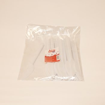   Party műanyag kés 20db-os fehér PRIMA többször használatos