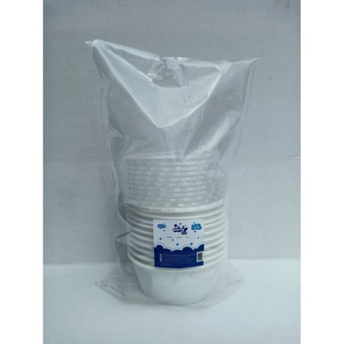 Party műanyag kombi gulyástál 500 ml 10+10 db-os tetővel együtt