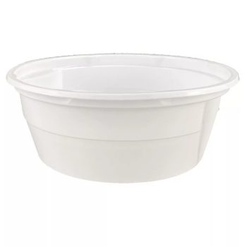 Party gulyástál műanyag 500ml 50db/cs. fehér tetőzhető