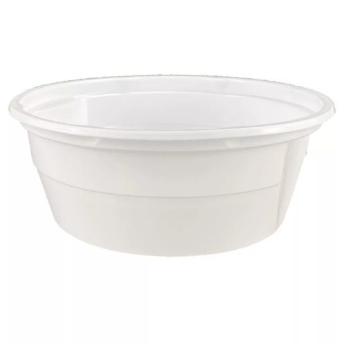 Party gulyástál műanyag 500ml 50db/cs. fehér tetőzhető