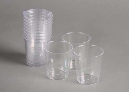 Party műanyag snapszos pohár 2-4cl 8db-os (talp nélküli) PS