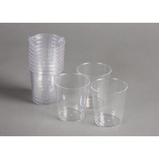 Party műanyag snapszos pohár 2-4cl 8db-os (talp nélküli) PS