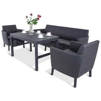 Keter Salemo Family 5 személyes kerti bútor szett grafit